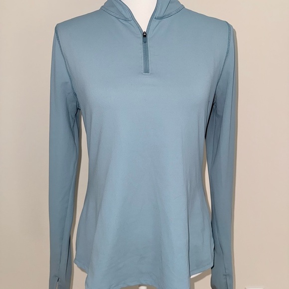 Yogalicious Light Blue Activewear half zipper - Picture 1 of 3